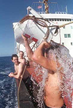Tom Doherty cools off.