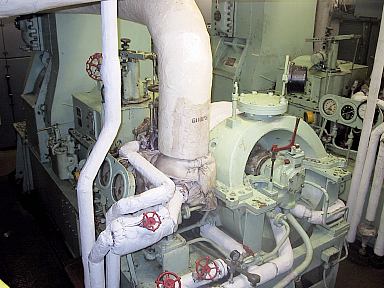 Turbogenerator: This is the turbogenerator that was causing the problem aboard the Empire State.